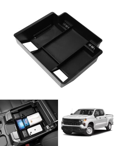 Center Console Organizer For 2022 2023 2024 Chevy Chevrolet Silverado Sierra 1500 Gmc Sierra 2500hd 3500hd Accessories Armrest