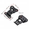 Uxcell 1 61-inch Iron Butterfly Twist Latch Keeper Toggle Clamp For Case Box Black