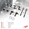 A-premium Set Of 10 Front Rear Sway Bar Link Lower Ball Joint Inner Outer Tie Rod End Compatible With Chrysler Sebring