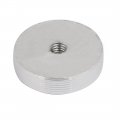 Uxcell 4pcs 30mm Dia 8mm Thickness M6 Thread Aluminum Disc Hardware For Glass Table