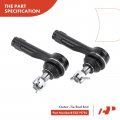 A-premium Set Of 4 Front Sway Bar Link Outer Tie Rod End Compatible With Mazda Mpv 2000-2001 Protege 2001-2003 Protege5