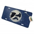 Graphics More Ravens Flying Through Snow Novelty Metal Vanity Tag License Plate