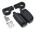 Smt-black Airflow Arrow Footpeg With 1 2 5 Inch Mounting Bracket Compatible Triumph Rocket V-star Roadstar Suzuki Intruder