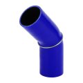 1 Pcs 54mm 2 13 Id 102mm 4 02 Length 45 Degrees Blue Black Car Silicone Hose Coolant Universal 