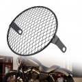 Headlight Grill Cover Duokon Motorcycle 6 5 Side Mount Round Mask For Cruiser Chopper Cafe Racer Diagonals