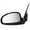 2001 2002 2003 2004 2005 2006 Kia Optima Power Non-heat Unheated Manual Folding Smooth Black Rear View Mirror Left Driver Side 