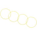 Automotive Wheel Protector Scratch Guard For 19 Inch Hub Self Adhesive Trim Rings In Yellow Set Of 4