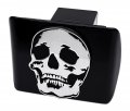 Metalhead Skull Black Metal Hitch Cover