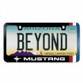 Ipick Image Made For Ford Mustang Side Red White Blue Stripe Black Metal License Plate Frame