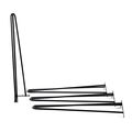 Smartstandard 28 Heavy Duty Hairpin Coffee Table Legs Black 1 2 Thick X 4 