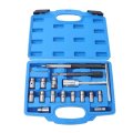 17pcs Diesel Injector Seat Cutter Tool Set Reamer