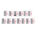 17pcs Diesel Injector Seat Cutter Tool Set Reamer