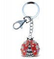 Puzzled Ladybug Sparkling Charm Elegant Keychain 