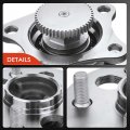 A-premium Rear Drilled And Slotted Disc Brake Rotors Ceramic Pads Kit Wheel Bearing Hub Assembly Compatible With Toyota Camry