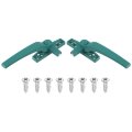 2pcs Casement Window Locking Handle Zinc Alloy Grasp Grip Left And Right Hand For Windows Green 