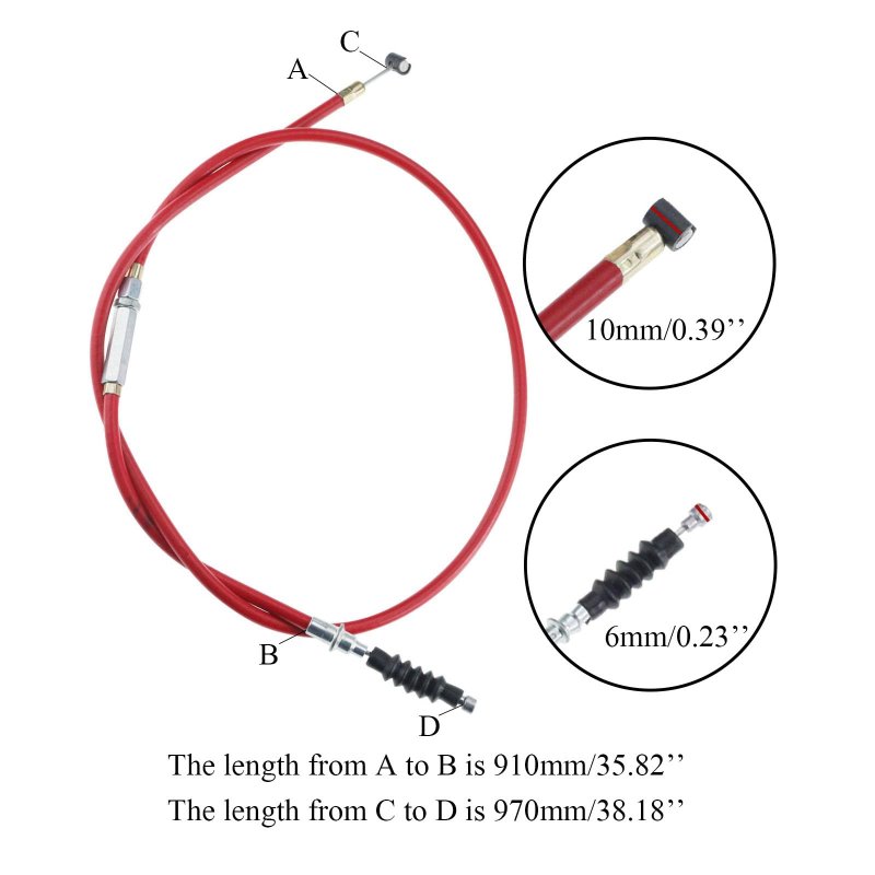 Joyyangfang 38 98 Clutch Cable With Adjuster Replacement For 125cc 150cc 200cc 250cc Atv 4 Wheeler Quad Dirt Pit Bike Dune