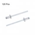 Uxcell Blind Rivets Aluminum Pull Core Decoration 3 2mm Diameter 5mm Grip Length Silver Tone 120pcs