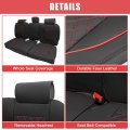 Uxcell Car Leather Seat Covers Rear Back For Dodge Ram 1500 2500 3500 Crew Cab 2009-2014 2015-2018 2019-2023 Protectors Pad
