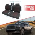 Uxcell Car Leather Seat Covers Rear Back For Dodge Ram 1500 2500 3500 Crew Cab 2009-2014 2015-2018 2019-2023 Protectors Pad