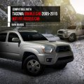 In-channel Auto Vent Window Visor 4pcs For Toyota Tacoma Double Cab 2005-2015 Not Fit Access Rain Guards Smoke