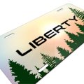 Ipick Image Made For Jeep Liberty Green Forrest Sillhouette Graphic Special Aluminum Metal License Plate