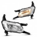 Hecasa Fog Light Assembly W Fog Bezel Compatible With 2014-2015 Kia Optima Front Bumper Lamp Driver And Passenger Side