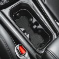 Cup Holder Insert Liners For Compass 2022 2023 Accessories Anti-dust Door Mats Center Console 16pcs Set Black