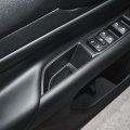 Cup Holder Insert Liners For Compass 2022 2023 Accessories Anti-dust Door Mats Center Console 16pcs Set Black