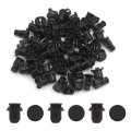 Uxcell 30pcs 14mm Hole Dia Car Door Trim Fender Plastic Rivets Fastener Clip Black