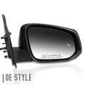 To1321360 Factory Style Passenger Right Side Mirror Manual Folding Power Adjust Heated Glass Turn Signal Blind Spot Detection