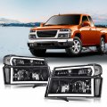 G-plus Led Drl Headlights Compatible With 2004-2012 Chevy Colorado Gmc Canyon 2006 Isuzu I-280 I-350 2007-2008 I-290 I-370