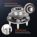 Ocpty New Rear Wheel Hub Bearings Front Compatible For Gmc Cadillac Chevrolet Buick 2010-2016 With Oe 513288 4 Lugs W Abs Pack
