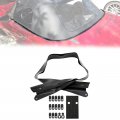 Hecasa Rain Rail Replacement Compatible With 1990-2005 Mazda Mx5 Miata Convertible Top Plastic Black