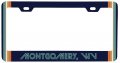 Montgomery West Virginia Car Metal License Plate Frame Retro Design 