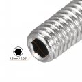 Uxcell Ball Point Set Screws M3 X 6mm 304 Stainless Steel Metric Spring Hex Socket Screw 20pcs