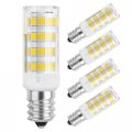 Dimmable E12 Candelabra Led Light Bulbs 4w 40 Watt Equivalent 6000k Daylight White T6 Shape For Chandeliers Ceiling Lamps Wall 