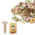 20 Sets 4 2x16mm U Clip Screw Assortment Car Clips Fasteners With Screws For Bumper Dash Door Panel Interior Bronze Tone 