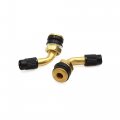 Uxcell Motorcycle Atv Brass Bent Angled Tubeless Tyre Tire Valve Stem 4pcs
