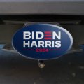 Biden Harris 2024 Oval Tow Hitch Cover Trailer Plug Insert 2