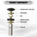 Toilet Tank To Bowl Bolt Kit 2 Pack Brass Screws With Rubber Washers And Extra Long Lock Nuts