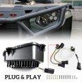 Sautvs Led Headlights With Angel Eye For Sportsman Head Lights Front Lamps High Low Beam Polaris 400 500 550 570 800 850