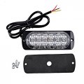 Set Amber Utility Emergency Warning Hazard Construction 4pcs Ultra Slim 12-led Strobe Light Bar 16pcs 2-led Flashing Grille Kit