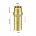 Uxcell Brass Barb Hose Fitting Connector Adapter 10mm Barbed X 1 8 Pt Male Pipe 6pcs