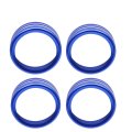Blue Alloy Button Knob Trim For Toyota Tacoma 2016 2022 4 Piece Central Control Switch Ring Set