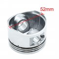 Uxcell Silver Tone 52mm Engine Part Motorcycle Piston Kit For Gy6-125 Std