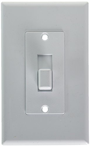 Taymac Mw2570w Decorator Cover Nonmetallic Wallplate One Toggle Switch Cover-up Single Gang White Smooth 5-pack