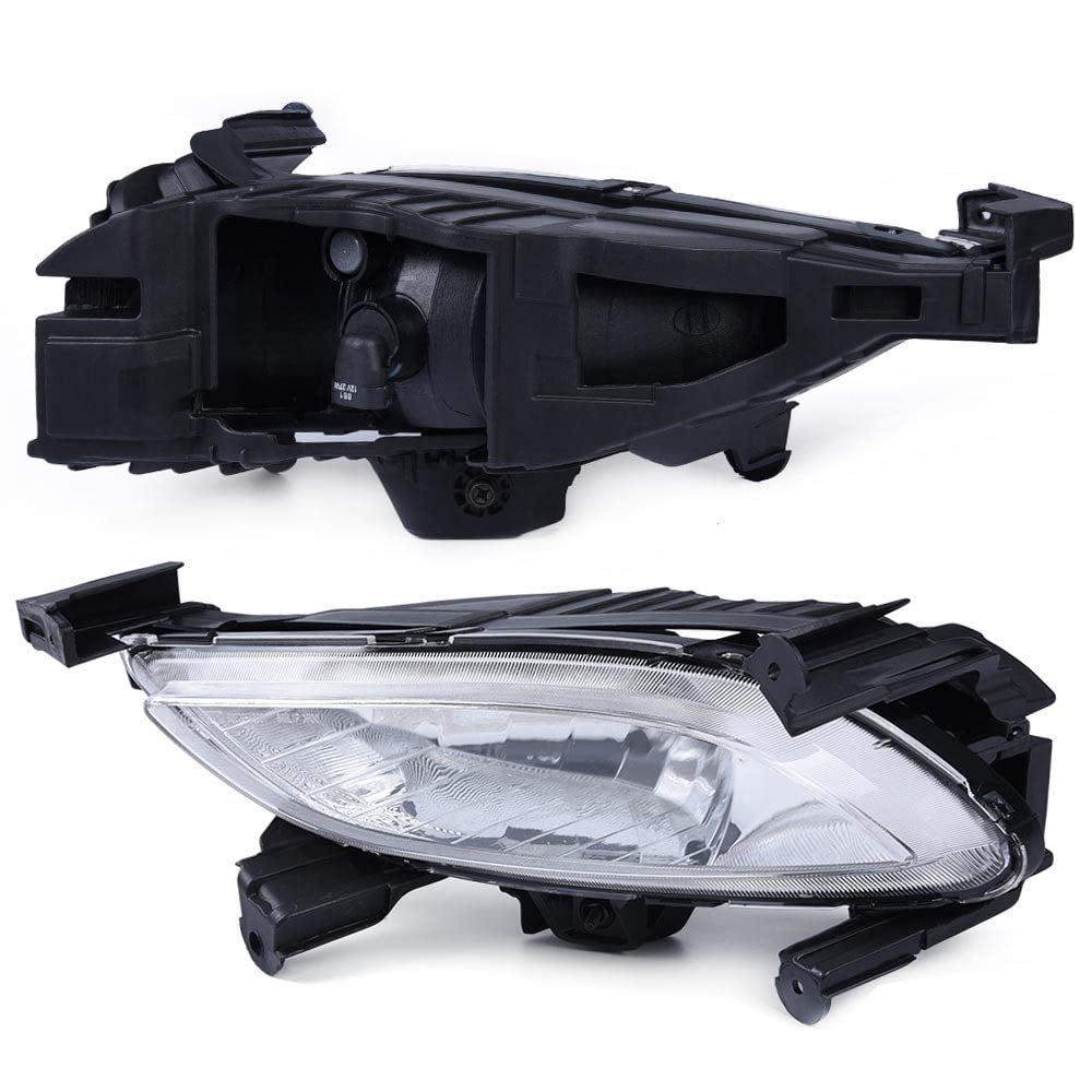 Front Bumper Fog Light Assembly For 2011 2012 2013 Sonata Clear Lens Driving Lamps With 881 27w Bulbs Pair 92201 3q000 92202