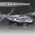 Front Bumper Fog Light Assembly For 2011 2012 2013 Sonata Clear Lens Driving Lamps With 881 27w Bulbs Pair 92201 3q000 92202