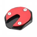 Uxcell 1 Set Motorcycle Kickstand Extension Enlarger Pad Side Stand Support Plate Red Black For Honda Dax St125