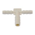 Hard Vacuum Tubing Tee Plastic Connector T Shape 3 8 In By 16 Outer Diameter White Alx-pau-mm-47326-cl360a50 